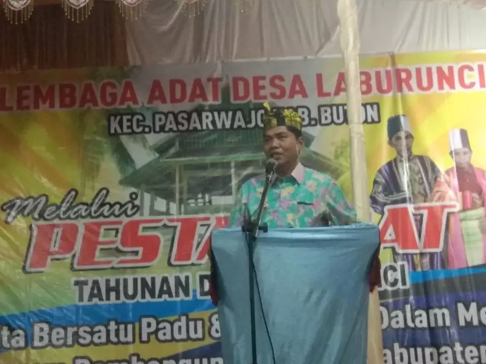 La Bakry Hadiri Pesta Adat Laburunci, Ini Pesannya