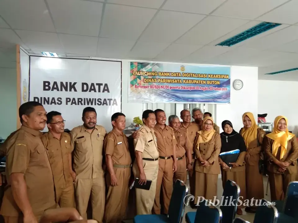 Dispar Buton Launching Bank Data Digitalisasi Kearsipan