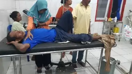 Tabrakan Dua Kuda Besi, Petani di Buteng Luka Parah