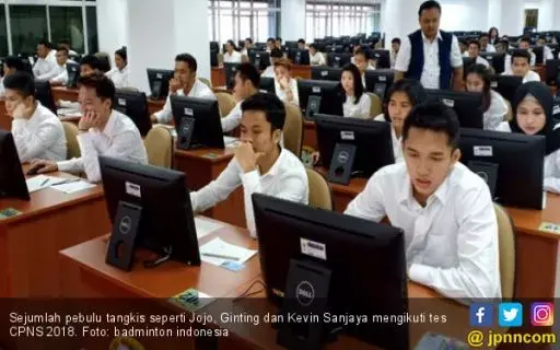 Pebulutangkis Minions, Ginting, Jojo dan Butet Ikut Tes CPNS