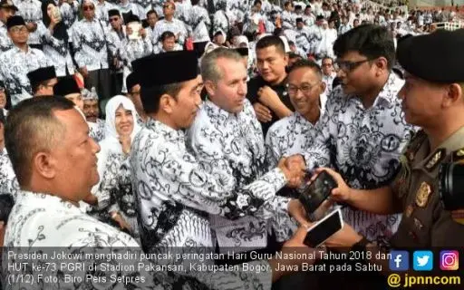 Jokowi Sebut Rekrutmen CPNS Tahun Ini Capai 114 Ribu Guru