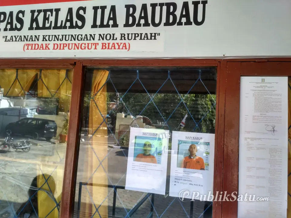 Dua Napi Lapas Baubau yang Kabur Serahkan Diri