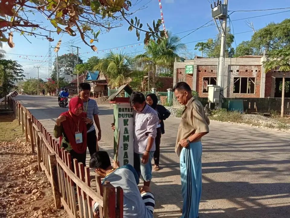 Mahasiswa KKN USN Kolaka Gandeng Pemuda Karang Taruna