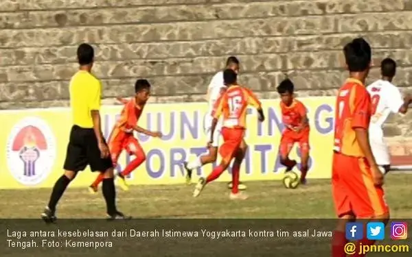 Gol Bunuh Diri DIY Bikin Jateng Melaju ke Empat Besar Liga Pelajar U-14 Menpora