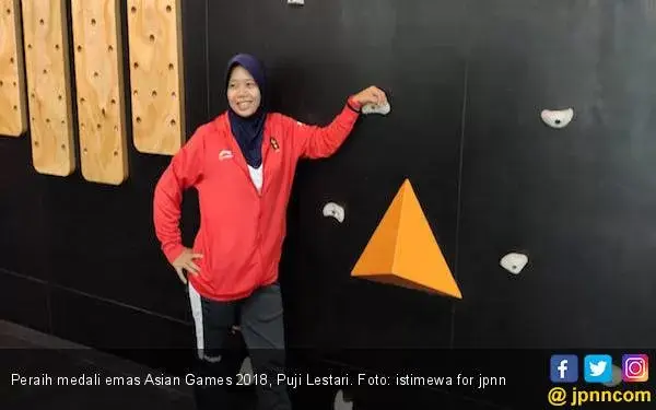 Puji Lestari Ingin Populerkan Panjat Dinding