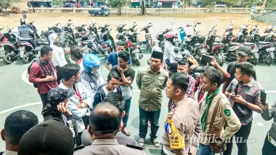 Kendaraan Tilang Dijemur, Sejumlah Mahasiswa Protes Satlantas Baubau
