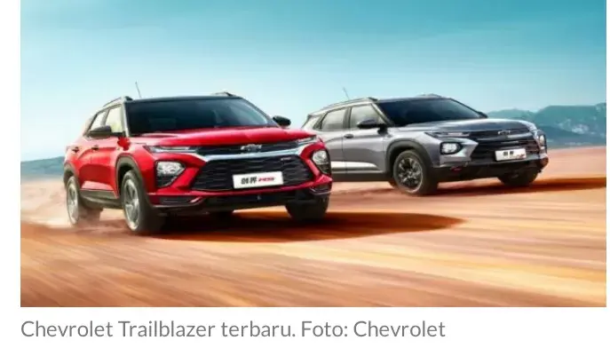 Generasi Terbaru Chevrolet Trailblazer Dibanderol Mulai Rp 276 Jutaan, Ada 2 Varian