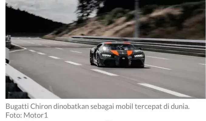 Guiness World Book Tolak Bugatti Chiron Sebagai Mobil Tercepat di Dunia