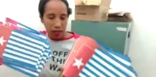 Kader Perindo Diduga Bawa Ratusan Bendera Bintang Kejora Ke Manokwari
