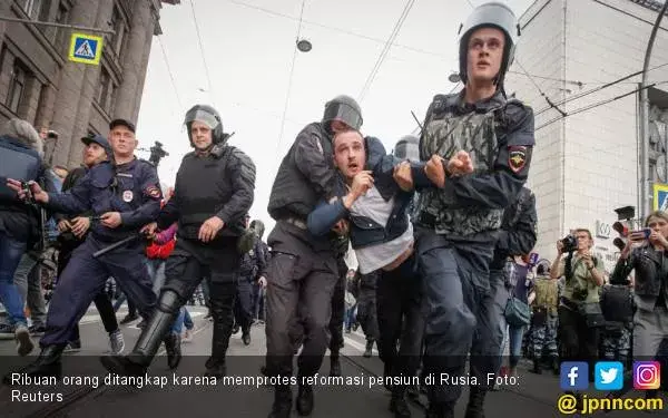 Polisi Rusia Kembali Tangkap Aktivis Oposisi dan Jurnalis
