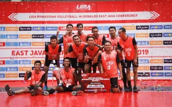 UINSA Sabet Gelar Juara LIMA Volleyball Jawa Timur