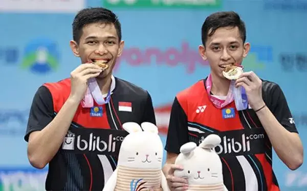 Fajar dan Rian Tidak Menyangka Menang Mudah di Final Korea Open Super 500