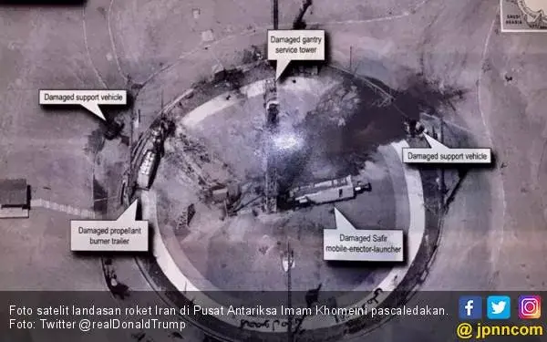 Roket Iran Meledak Sebelum Tinggal Landas