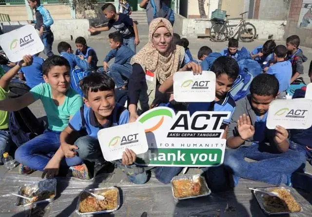 Bantuan Makanan Indonesia Dukung Anak-Anak Gaza Tetap Semangat Belajar