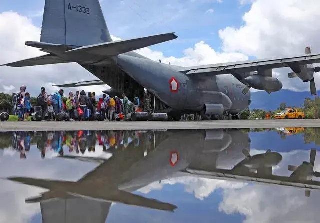 TNI Siapkan Hercules dan Helikopter Angkut Pengungsi Kembali ke Wamena