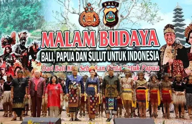 Polda Gelar Malam Budaya Bali, Papua dan Sulut di Puspem Badung
