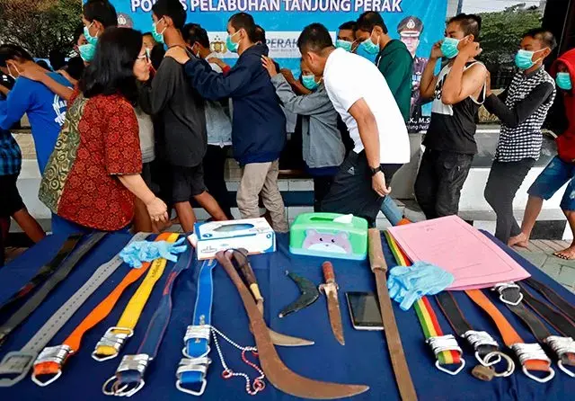 Polisi Pulangkan Sembilan Anggota Geng Kampung Jawara dan All Star