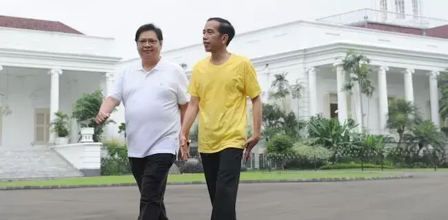Jokowi: Airlangga Saya Sebut Top Kan Boleh