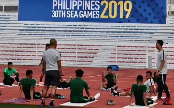 SEA Games 2019: Timnas Indonesia Latihan Bola Mati