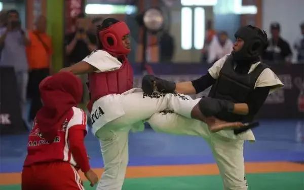 Ratusan Petarung Muda Ikut Cabor Tarung Derajat di Popnas 2019