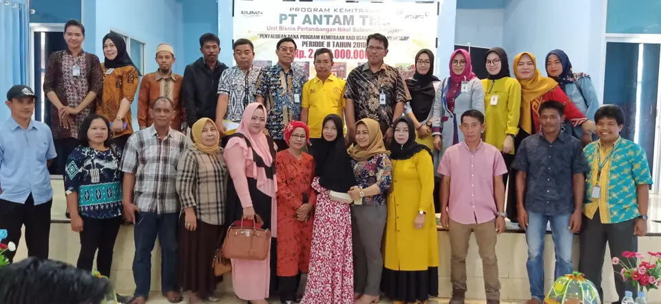 Antam UBPN Sultra Kucurkan Dana Kemitraan Rp 2 Miliar Kepada 44 Mitra Binaan