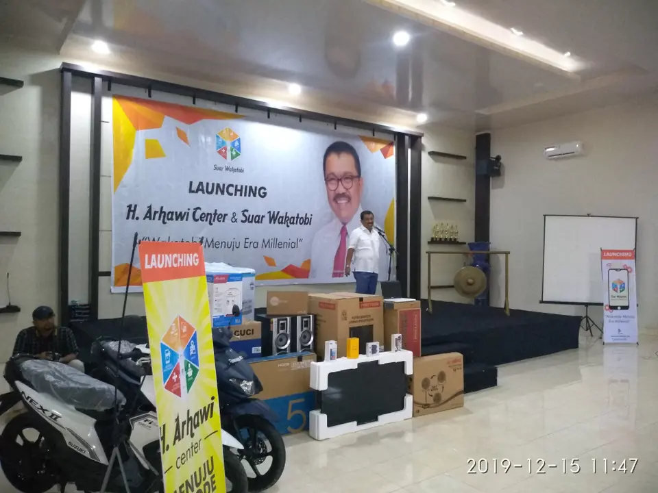 Launching Aplikasi H Arhawi Center dan Suar Wakatobi