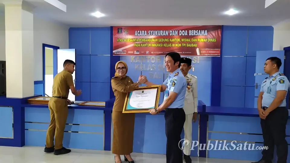 Kemenkumham Resmikan Gedung Baru Kantor Imigrasi Non TPI Baubau