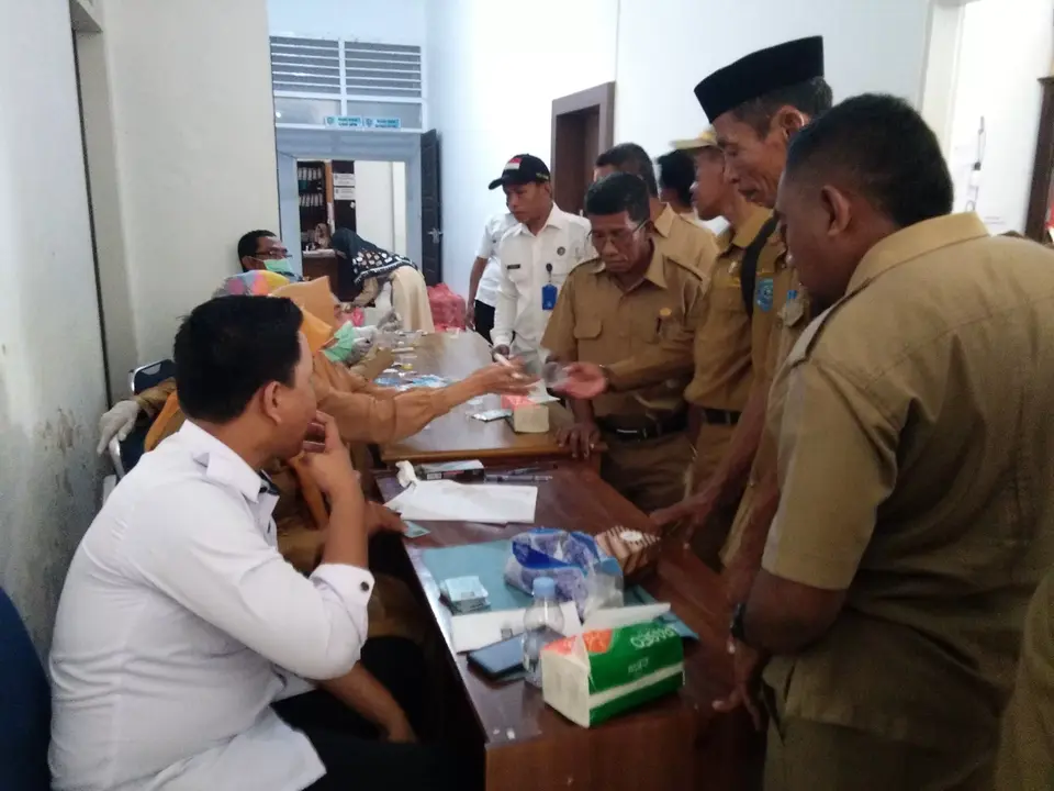 Deteksi Pemakai Narkoba, ASN Buteng Tes Urine