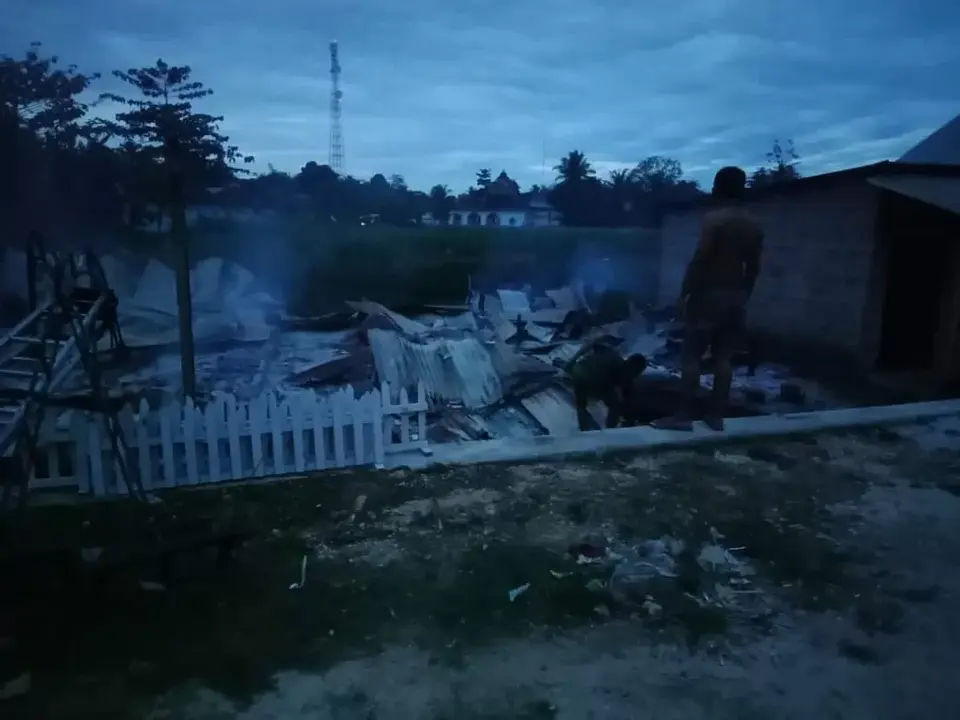Tiga Rumah Warga di Mubar Dilalap Si Jago Merah