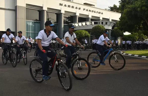 Panglima Gowes Bersama Kasatker Koarmada II