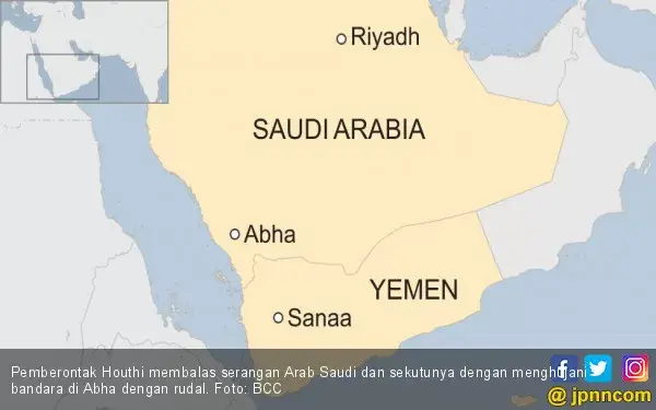 Rudal Balistik dan Drone Houthi Hajar Kamp Militer Yaman