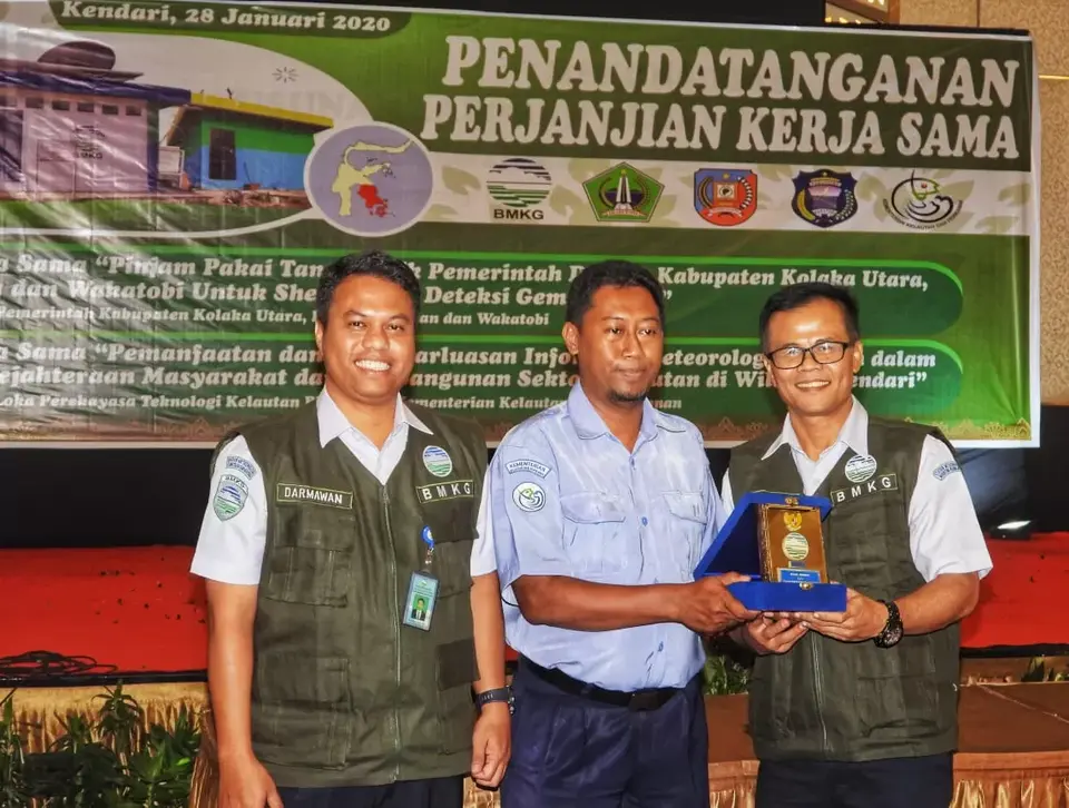 LPTK-BRSDM Wakatobi dan BMKG Kendari Jalin Kerja Sama