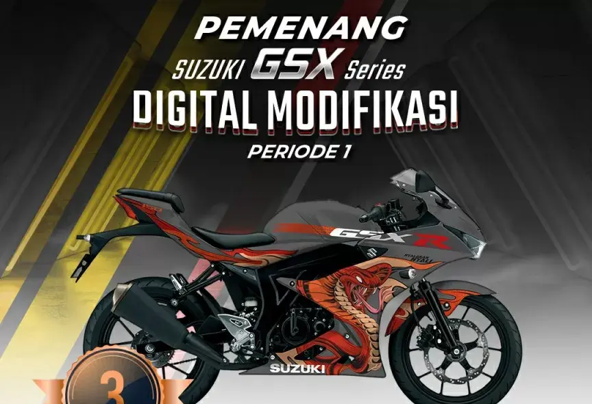 Berikut Pemenang Suzuki GSX Series Digital Modifikasi Periode Pertama