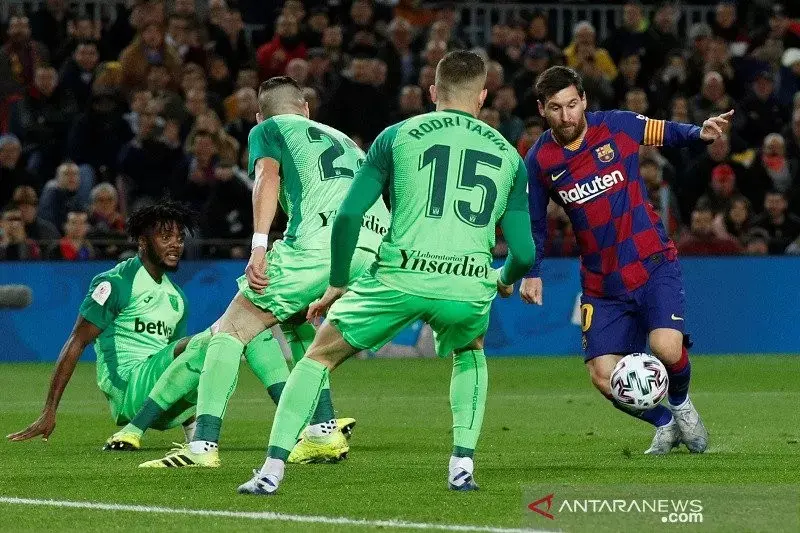 Messi Cetak Dua Gol, Barcelona ke Perempat Final Copa del Rey
