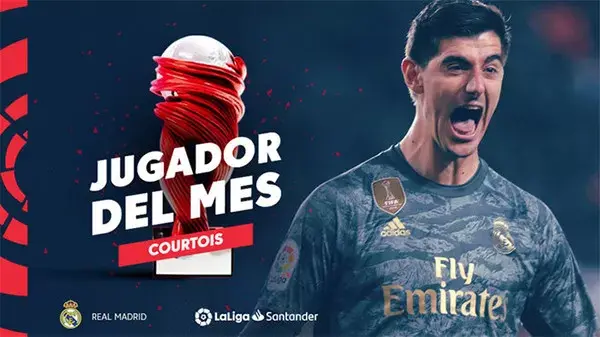 Thibaut Courtois jadi Pemain Terbaik di La Liga Edisi Januari