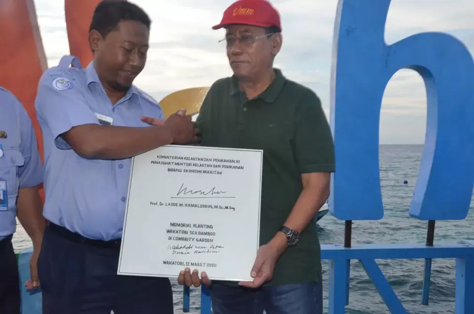 Penasehat MenKP Apresiasi Wakatobi Sea Bamboo dan Combbity Garden LPTK BRSDM KP