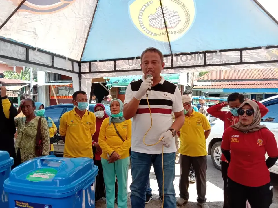 Pemkot Baubau Sosialisasi Cegah Corona di Pasar Tradisional