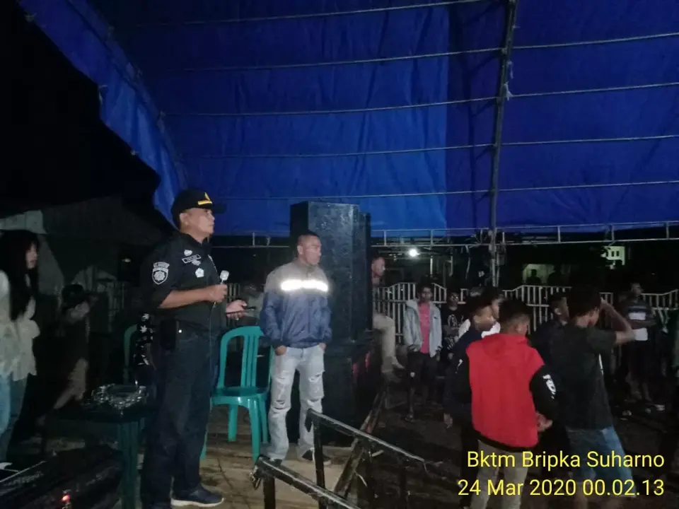 Cegah Penyebaran Corona, Polsek Kusambi Patroli Malam