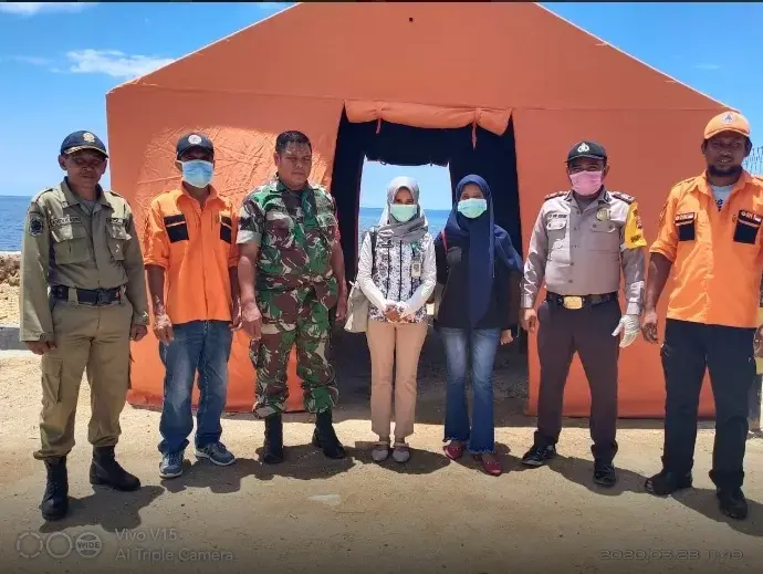 Tim Gabungan Deteksi Penyebaran Covid-19 di Pelabuhan Feri Kamaru-Wanci