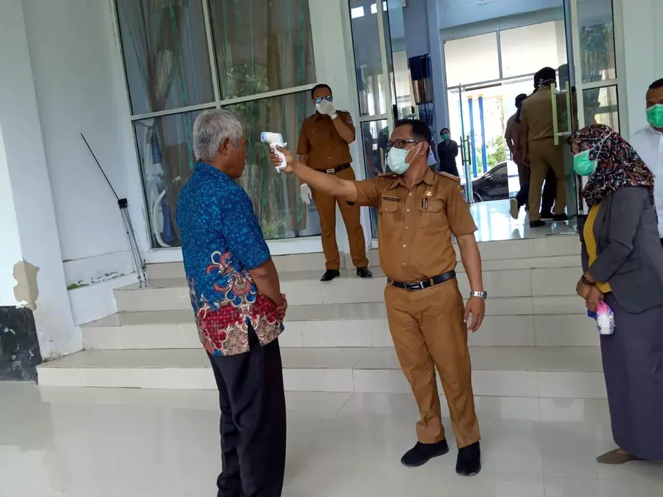 Cegah Corona, Bupati Mubar Sidak SKPD