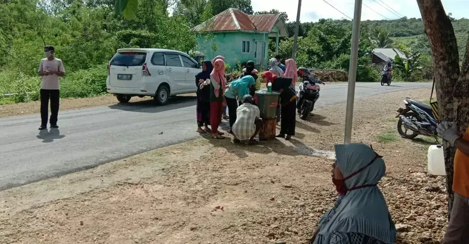 Cegah Penyebaran Covid-19, Masuk Sangia Wambulu Diwajibkan Cuci Tangan dan Pakai Masker