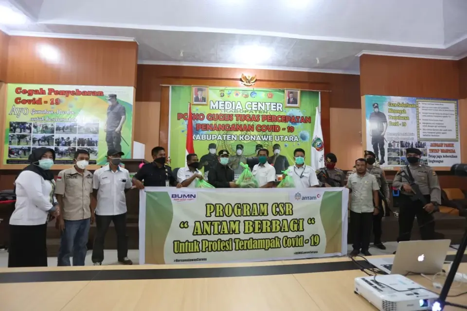 Setelah Kabupaten Kolaka, Antam Kembali Berbagi Sembako di Konut