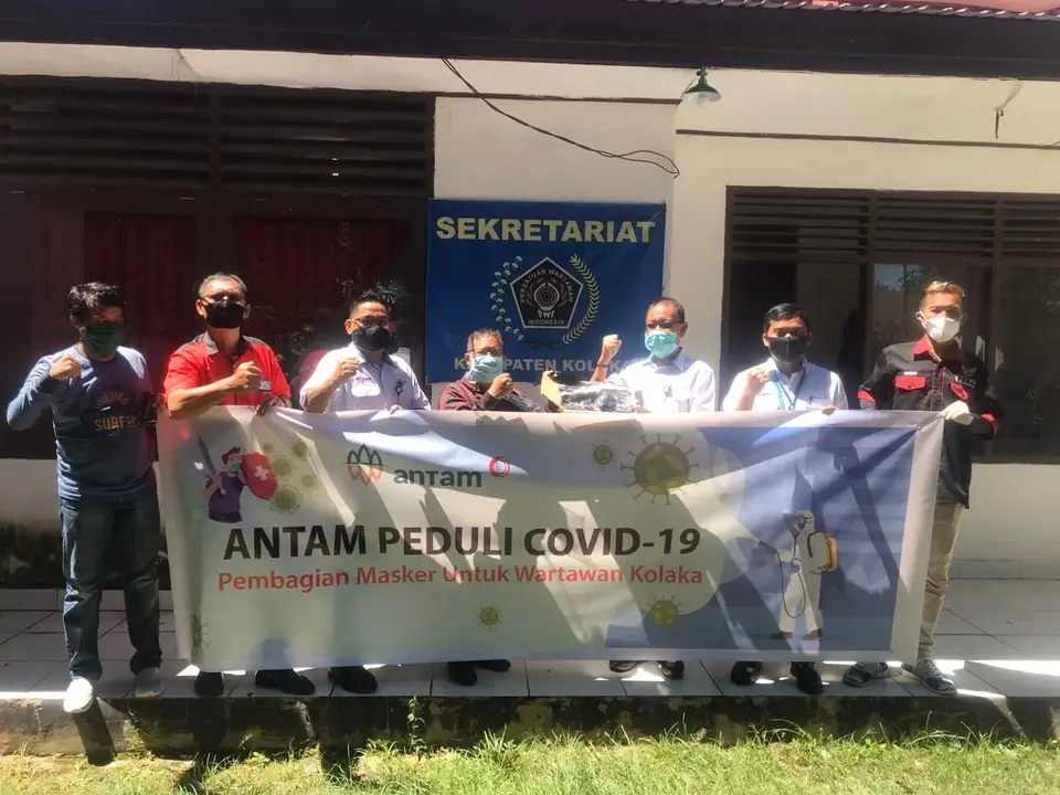 Antam Salurkan 5000 Masker Untuk Awak Media dan Masyarakat Umum