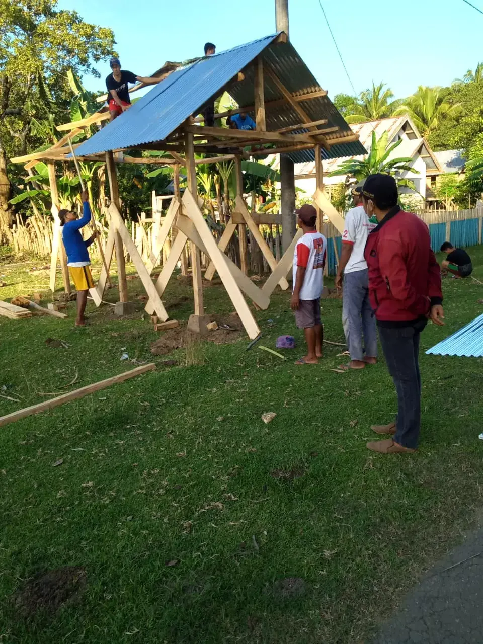 Antisipasi Covid-19, Kades Tanjung Pinang Dirikan Pos Relawan