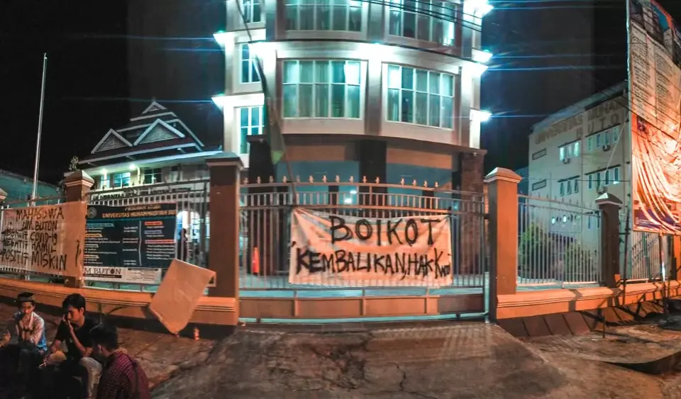 Meminta Subsidi SPP, Mahasiswa UM Buton Boikot Kampus