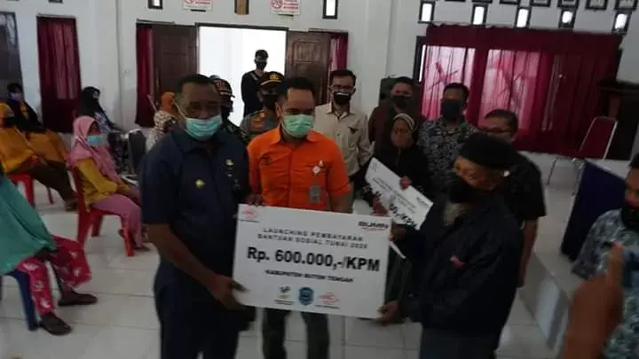 Bupati Buteng Launching Penyaluran BLT Kemensos via Kantor Pos