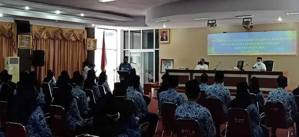Lantik 137 Orang PNS Baru, Bupati Kolaka: Jangan Ada yang Temui Saya untuk Minta Pindah Tugas