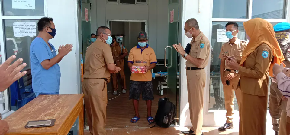 Pasien Sembuh Covid-19 Buteng Terus Bertambah, Sekda Pimpin Penjemputan di RSUD
