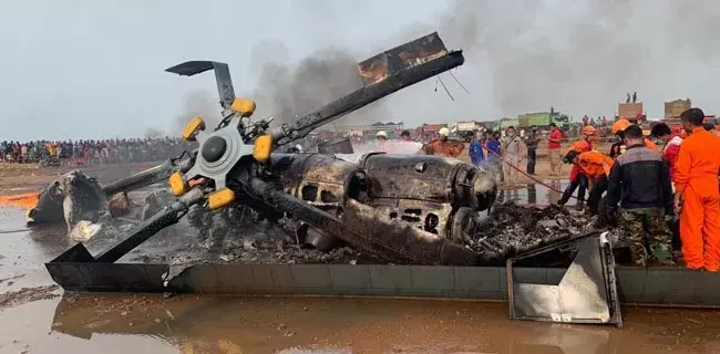 Heli Penerbad TNI AD Jatuh, Lima Prajurit Selamat, Empat Meninggal