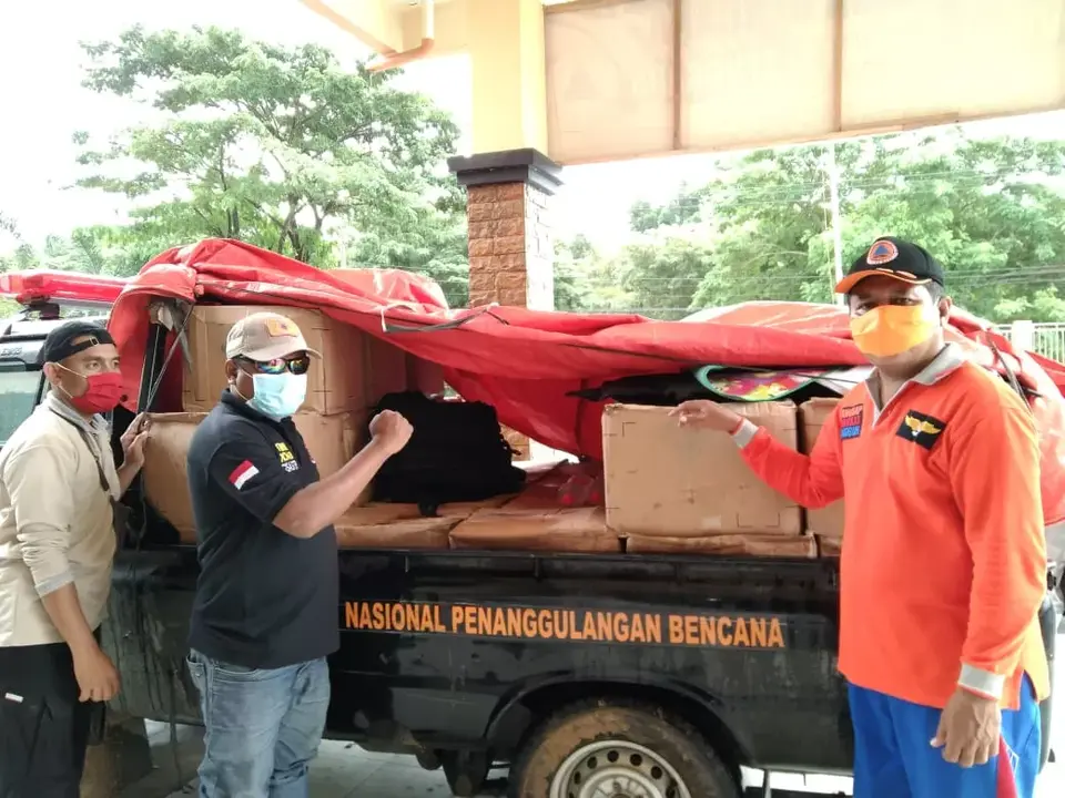 BPBD Baubau Dapat Bantuan 175 Liter Disinfektan Dari BPBD Provinsi